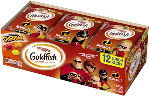 New Incredibles 2 Goldfish Are Now In Stores Goldfish Crackers Incredibles 2 Png Incredibles Logo Transparent