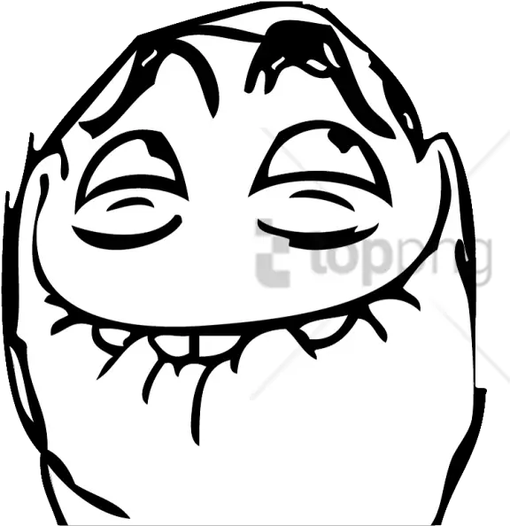 Troll Face Trollfaces Png Transparent Cartoon Jingfm Happy Meme Face Png Troll Face Png No Background