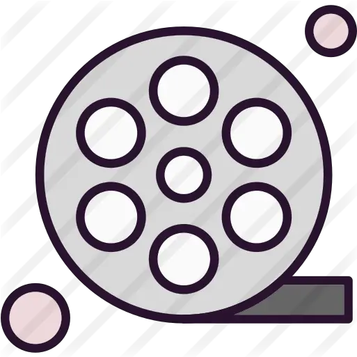 Film Reel Dot Png Movie Reel Flat Icon