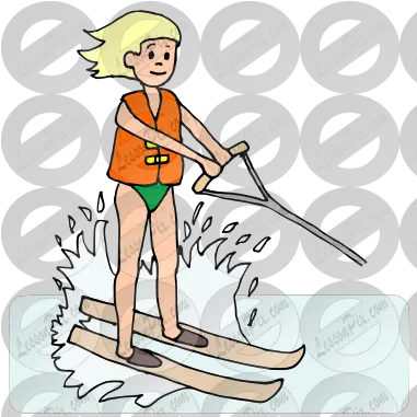 Waterski Picture For Classroom Therapy Use Great For Women Png Water Ski Icon