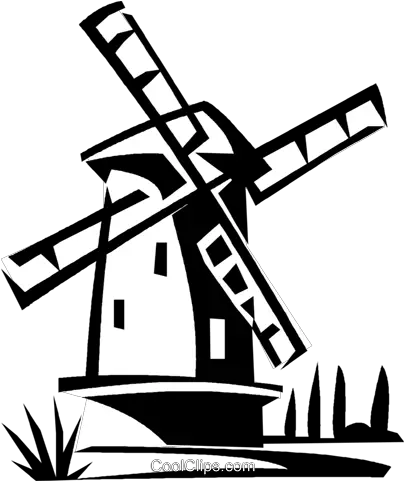 Dutch Windmill Royalty Free Vector Clip Art Illustration Windmill Clip Art Png Windmill Png