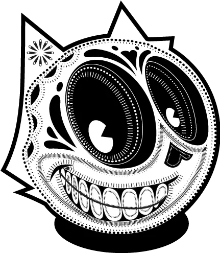 Felix The Cat Sugar Skull Felix The Cat Sugar Skull Png Felix The Cat Png