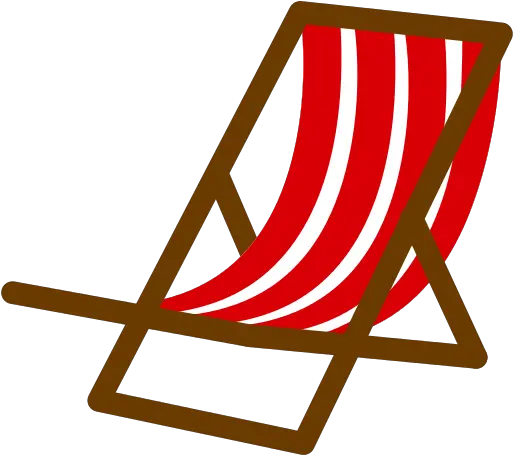 Beach Icon Myiconfinder Sunbed Png Red Beach Chair Png