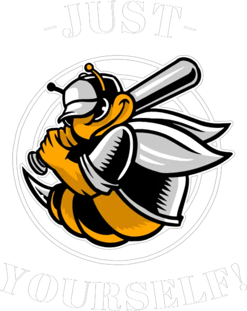 Just Bee Yourself Bee Baseball Logo Clipart Full Size Baseball Png Baseball Logo Png