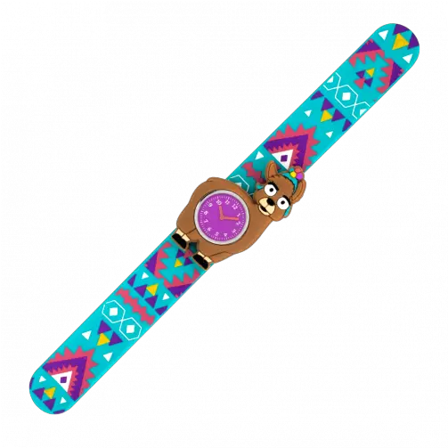 Funny Time Slap Watch Llama Pylones Watch Strap Png Llama Transparent