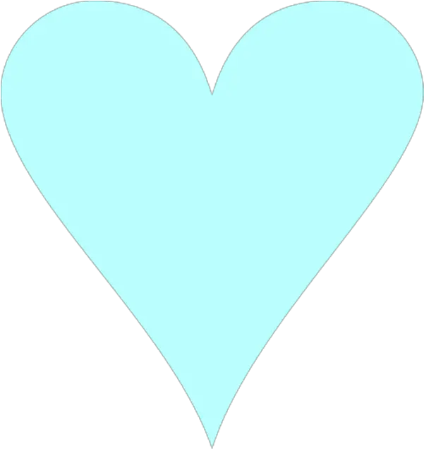 Light Blue Heart Transparent Background 600x635 Png Sky Blue Heart Hearts With Transparent Background