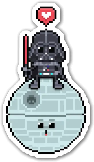 Death Star Stickerapp Pixel Art Clock Face Png Death Star Transparent