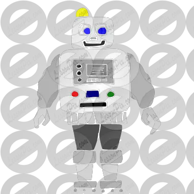 Robot Stencil For Classroom Therapy Use Great Robot Clipart Robotic Toy Png Robot Clipart Png