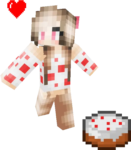 Minecraft Cake Skin Girl Food Cross Stitch Patterns Png Minecraft Cake Png