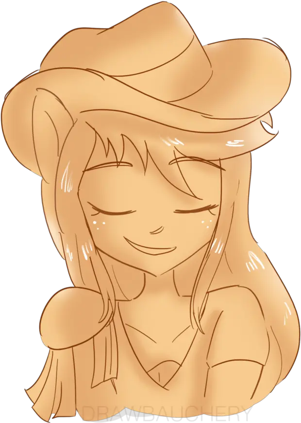 1757566 Applejack Artistdrawbauchery Bust Equestria Cartoon Png Rocks Transparent Background