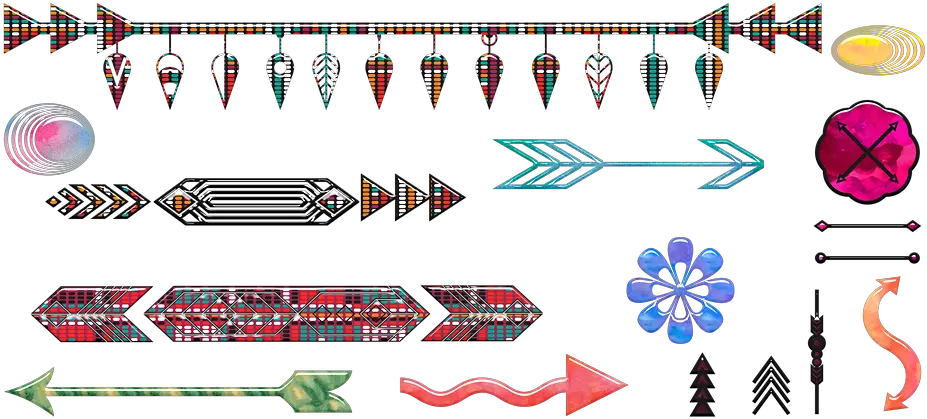 Tribal Arrows Native American Flechas Tribales Png Tribal Arrow Png