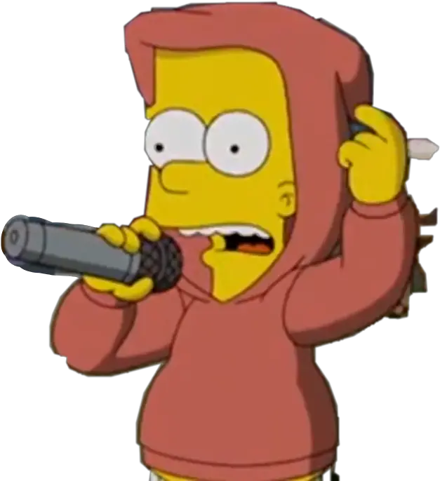 Bart Simpson Rap Asthetic Stock Freetoedit Simpsons Rap Png Bart Simpson Transparent