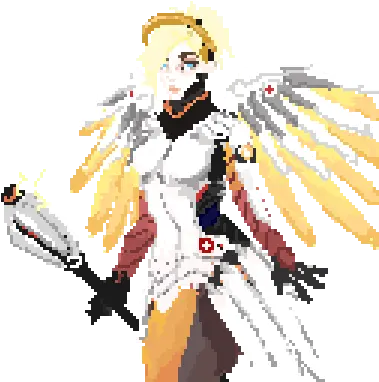 Mercy Overwatch Mercy Pixel Gif Png Overwatch Mercy Logo