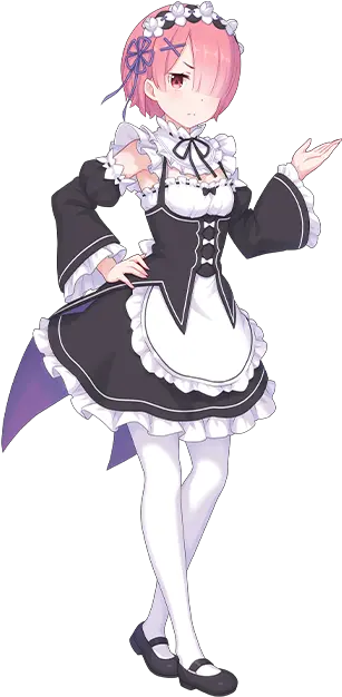 Ram Re Zero Official Art Png Rem