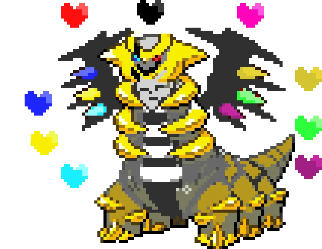 Giratina Gaster Pixel Art Maker Pixel Art Pokemon Giratina Png Giratina Png